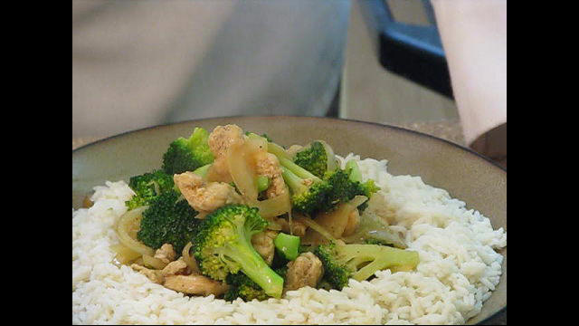 4 Broccoli & Chicken stir  fry