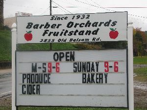 Barber Orchards Friut Stand 1